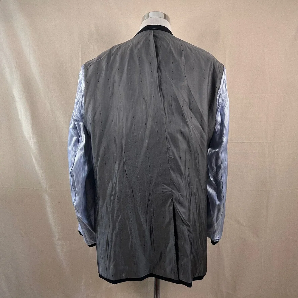 Joseph & Feiss 50L Sport Coat 100% Wool Charcoal Gray Two Button Lined Vented